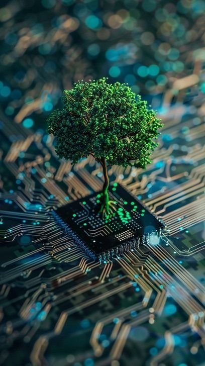 Free Technology meets nature Image, artificial intelligence